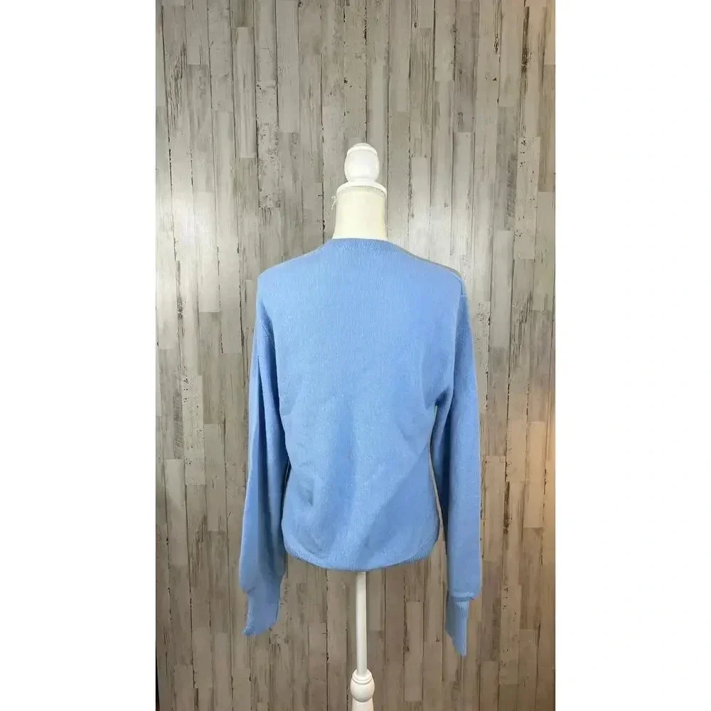 Vintage Arnold Palmer‎ Robert Bruce Men's Large Light Blue V-Neck Sweater